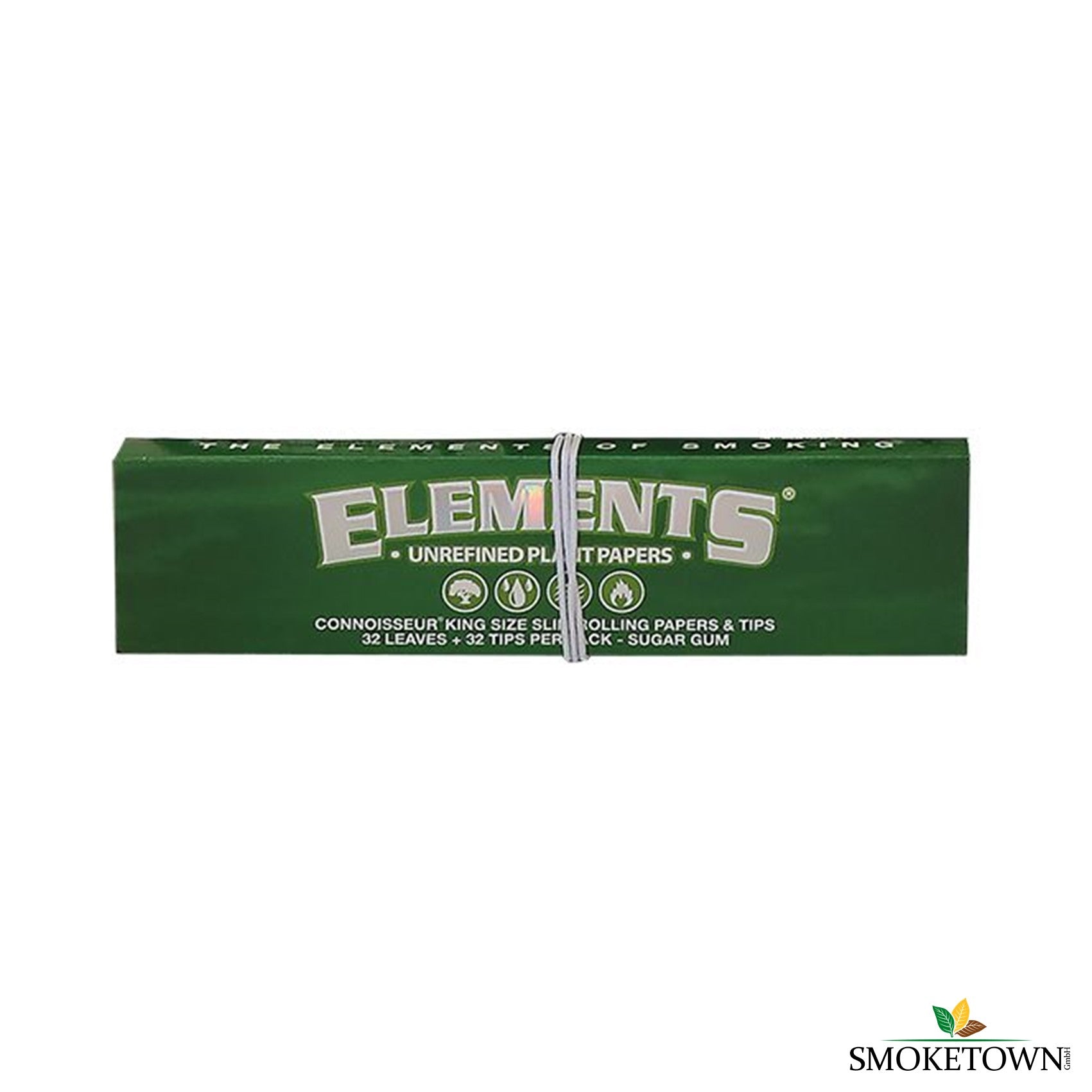 ELEMENTS Green Connoisseur - KS Slim & Tips – Elements Rolling Papers, Filtertips