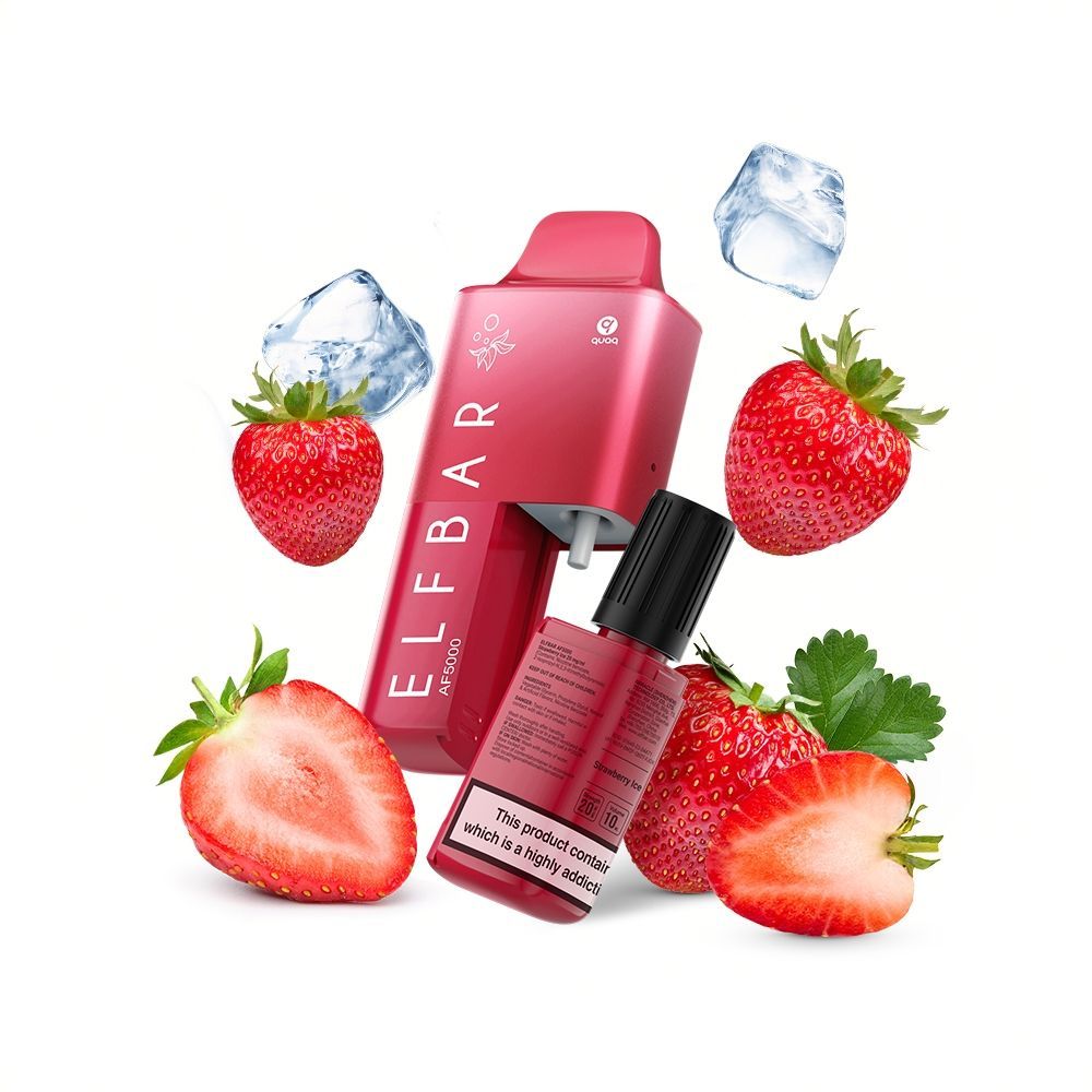 Elfbar AF5000 - Strawberry ICE – 5000 Züge, aromatische Vielfalt