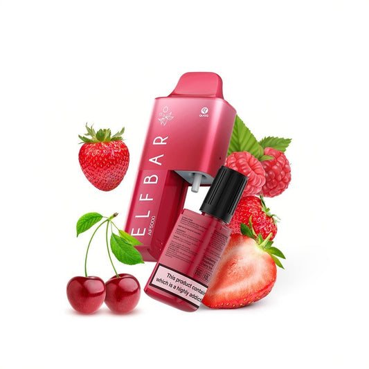 Elfbar AF5000 - Strawberry Raspberry Cherry ICE – 5000 Züge, aromatische Vielfalt