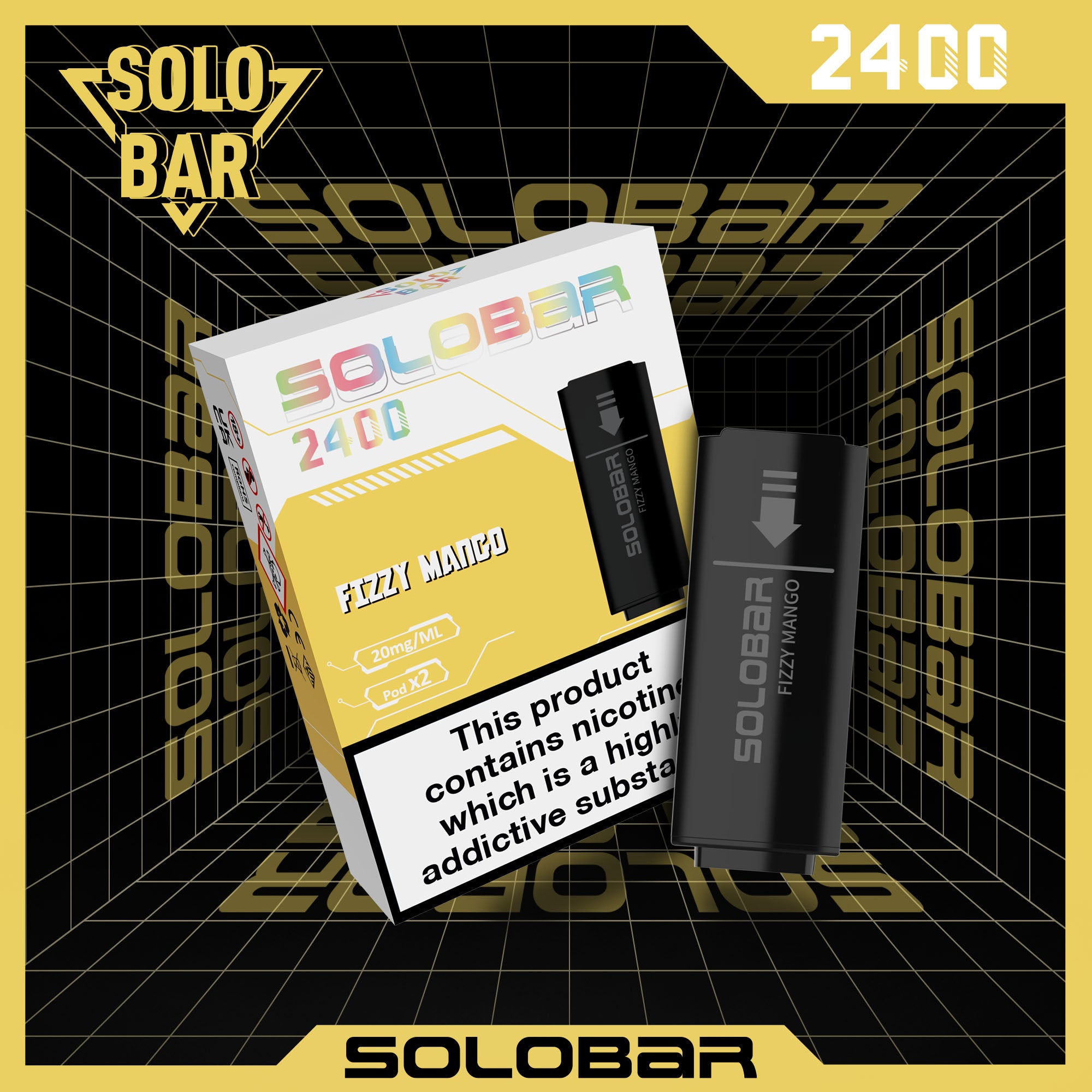 Solo Bar - Pods – Langanhaltende E-Zigarette, Menthol E-Zigarette