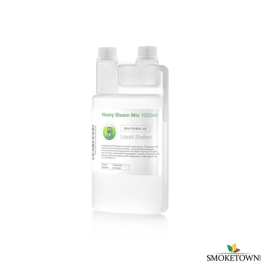 Liquid Basis - Heavy Steam Mix - 1000ml – 10PG/90VG, 20PG/80VG