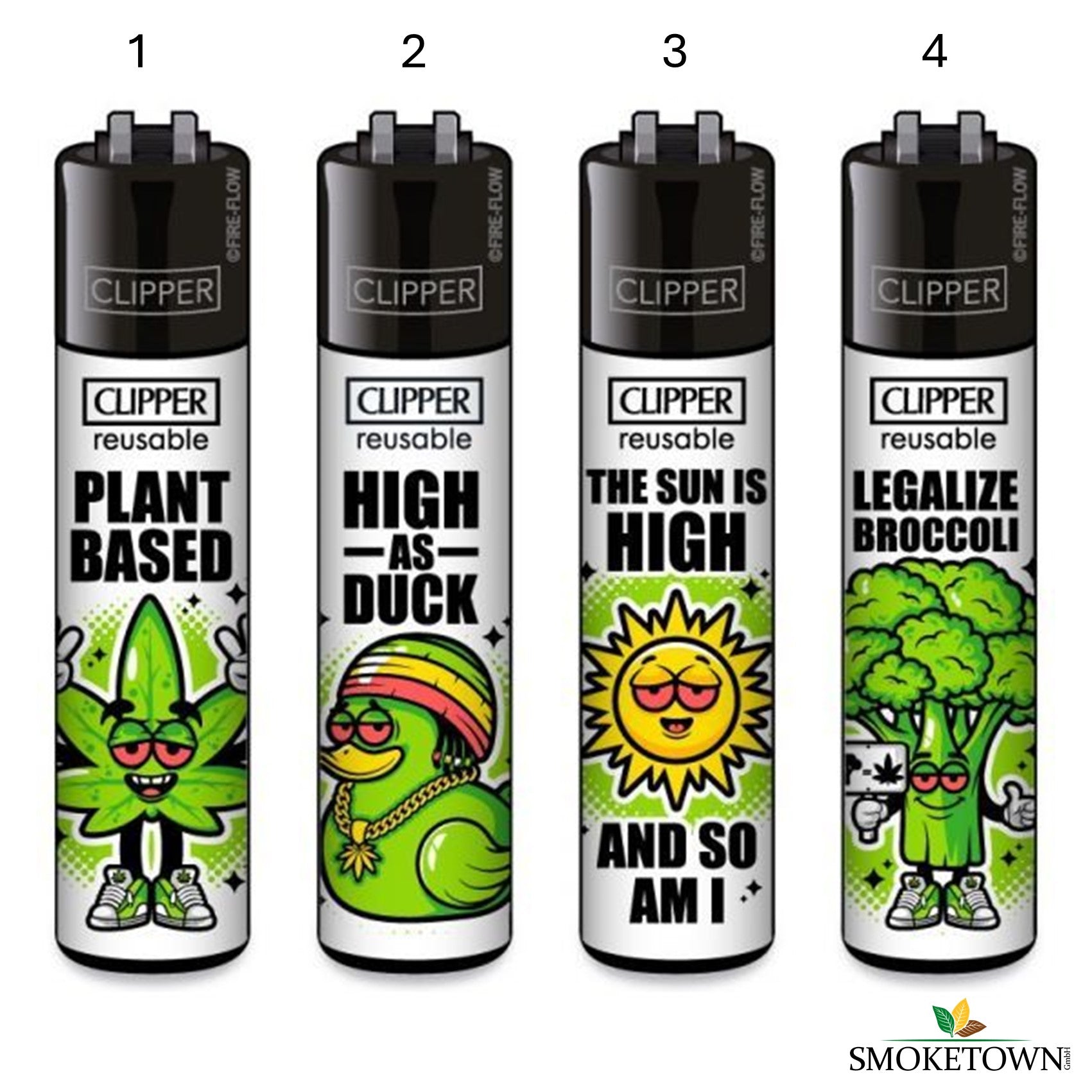 Clipper Cringe - High as Duck – bunte Feuerzeuge, Clipper Feuerzeug kaufen