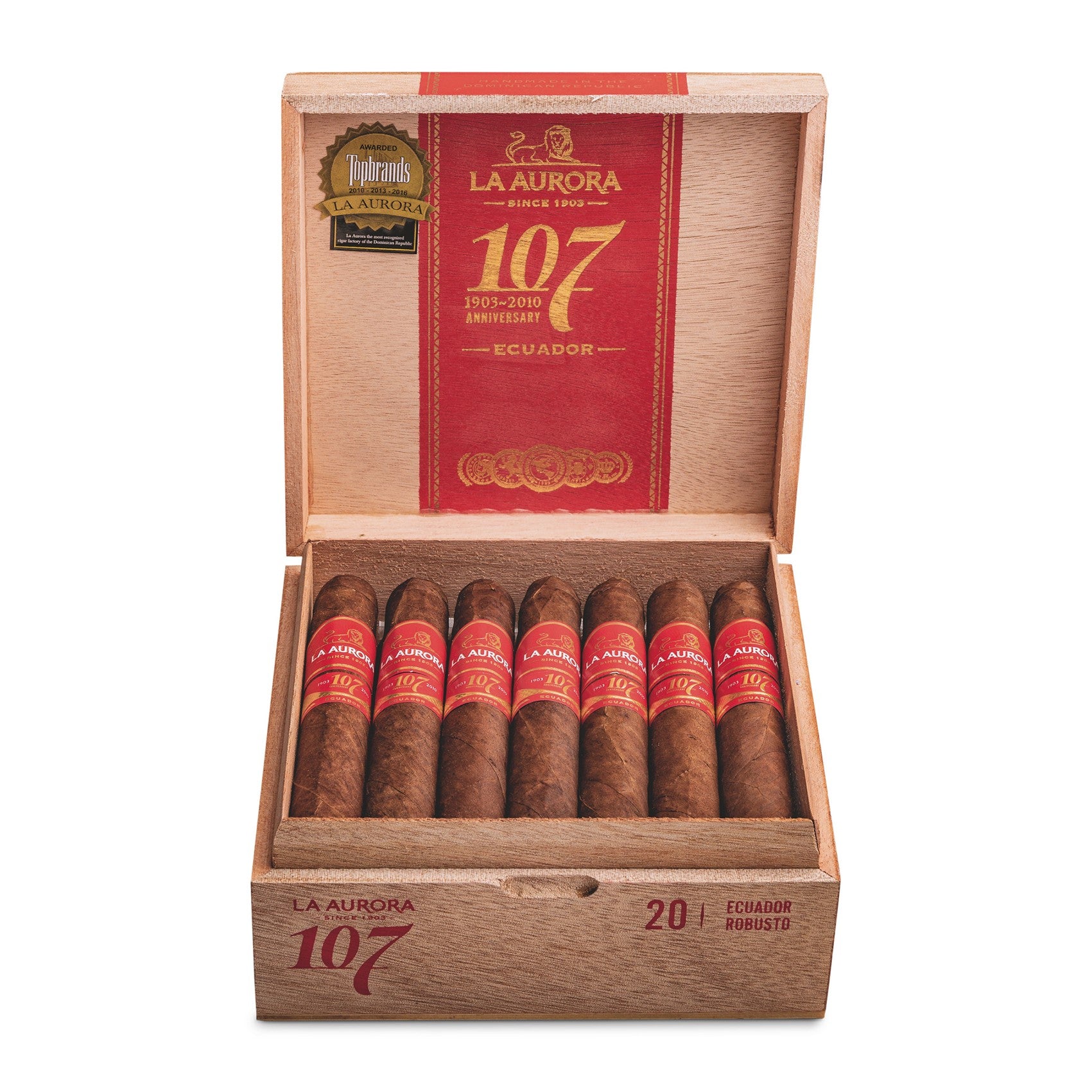 La Aurora 107 Ecuador Robusto 20'S – Cigarillos, Tabakwaren