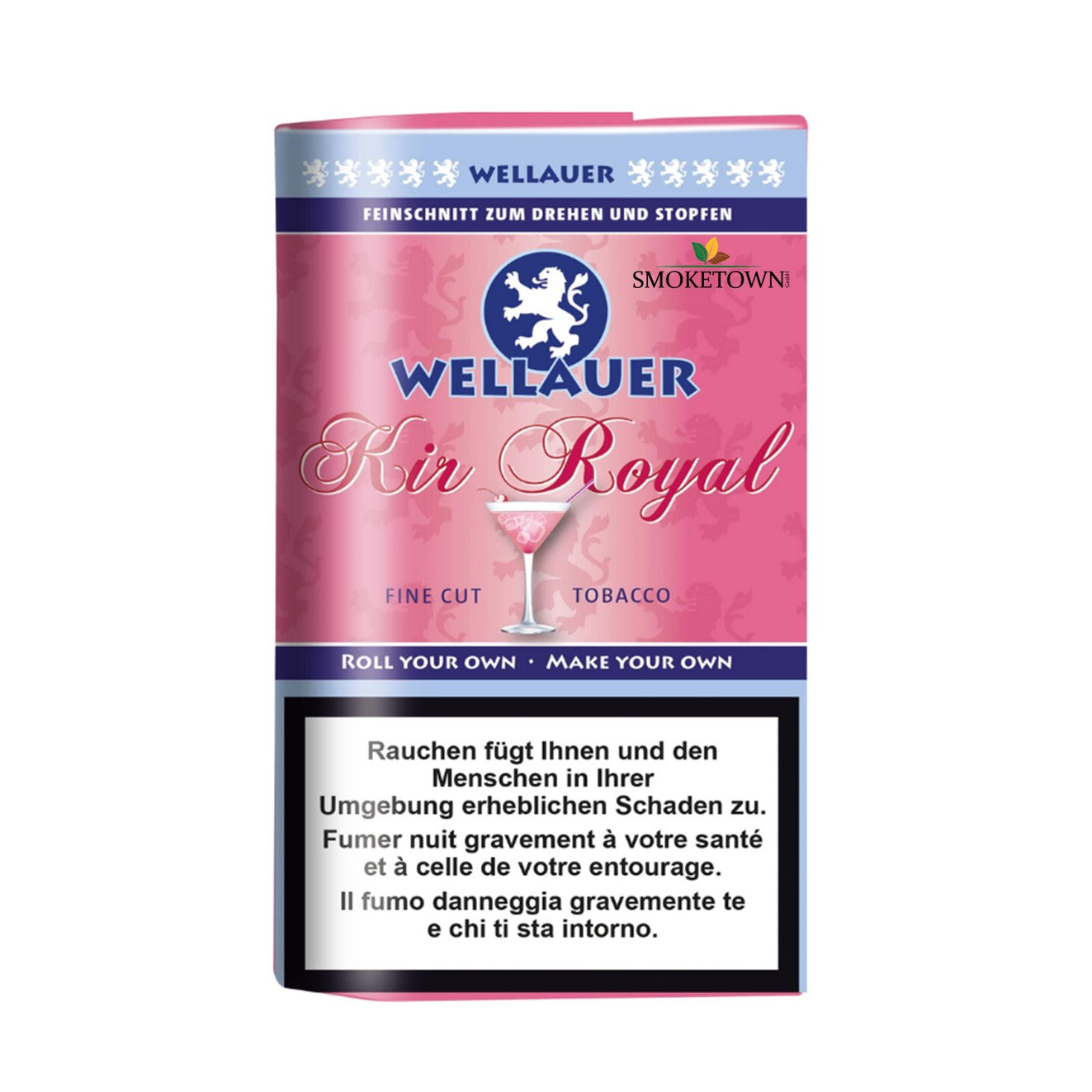 Wellauer Kir Royal Shag - 30g Drehtabak – Drehtabak Beutel 30g, Drehtabak Johannisbeere