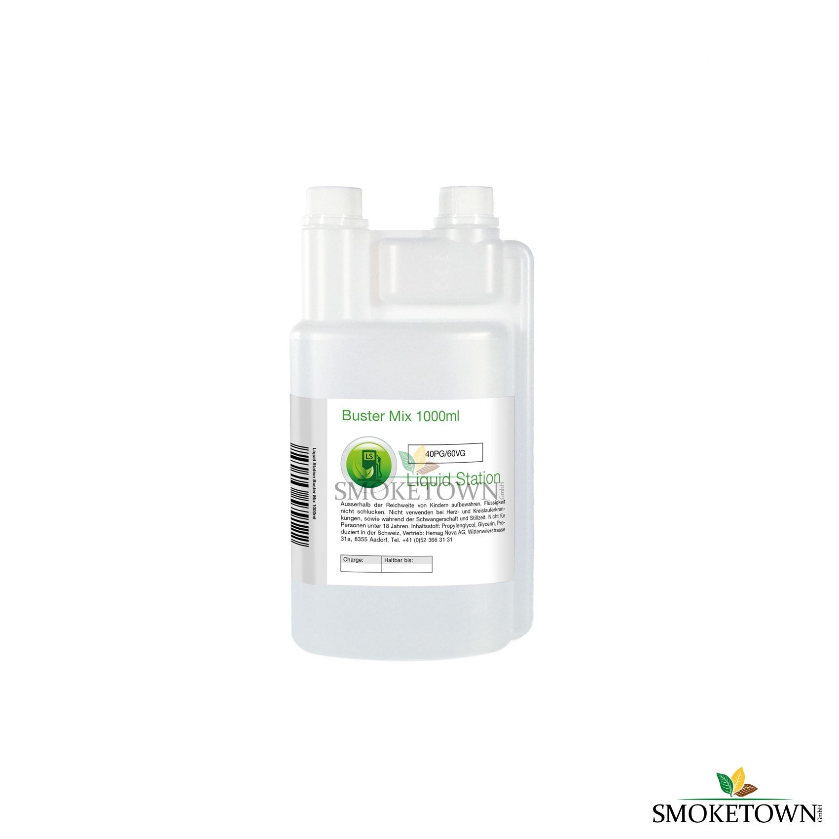 Liquid Basis Buster Mix - 1000ml – 10PG/90VG, 20PG/80VG