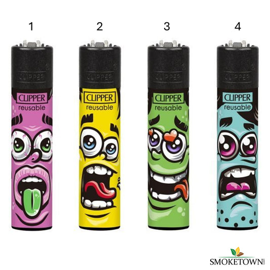 Clipper Cringe - Crazy Faces – bunte Feuerzeuge, Clipper Feuerzeug kaufen