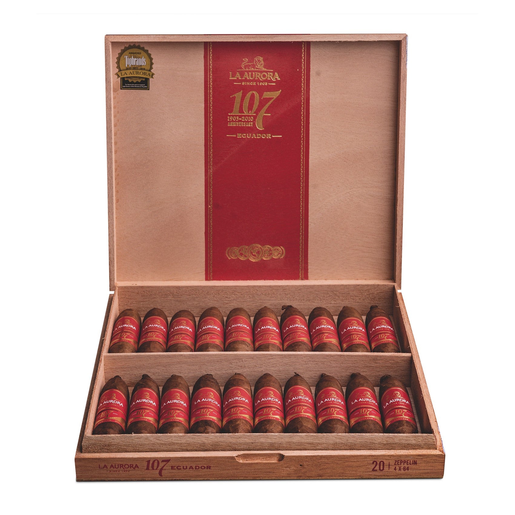 La Aurora 107 Ecuador Zeppelin 20'S – Cigarillos, Tabakwaren