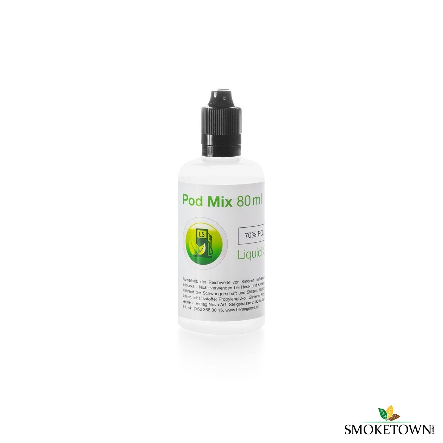Liquid Basis Pod Mix - 80ml – 10PG/90VG, 20PG/80VG