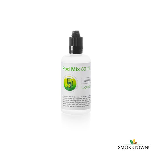 Liquid Basis Pod Mix - 80ml – 10PG/90VG, 20PG/80VG