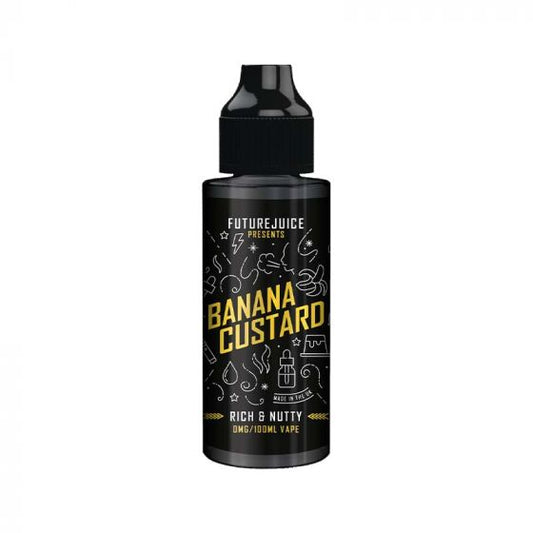 Future Juice Banana Custard - 100ml - Shortfill – 70VG 30PG Liquid, All-Day Dessert Liquid
