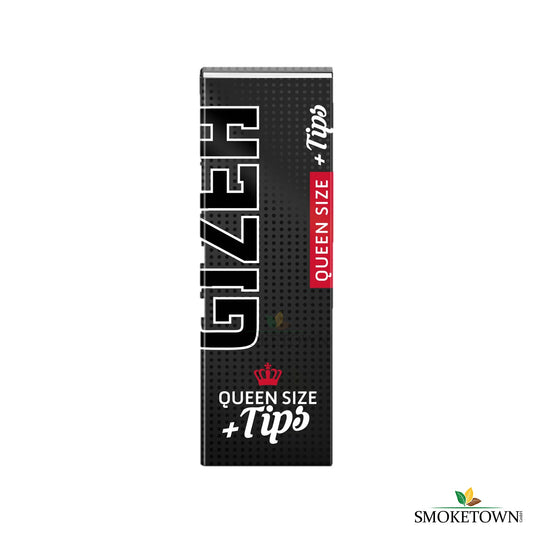 GIZEH BLACK® Queen Size + Tips – Filter für Zigaretten, Filtertips