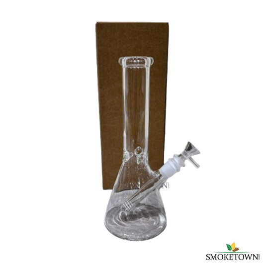 Glasbong 25 cm mit Glas-Chillum – Allround Bong, Bong aus Borosilikat