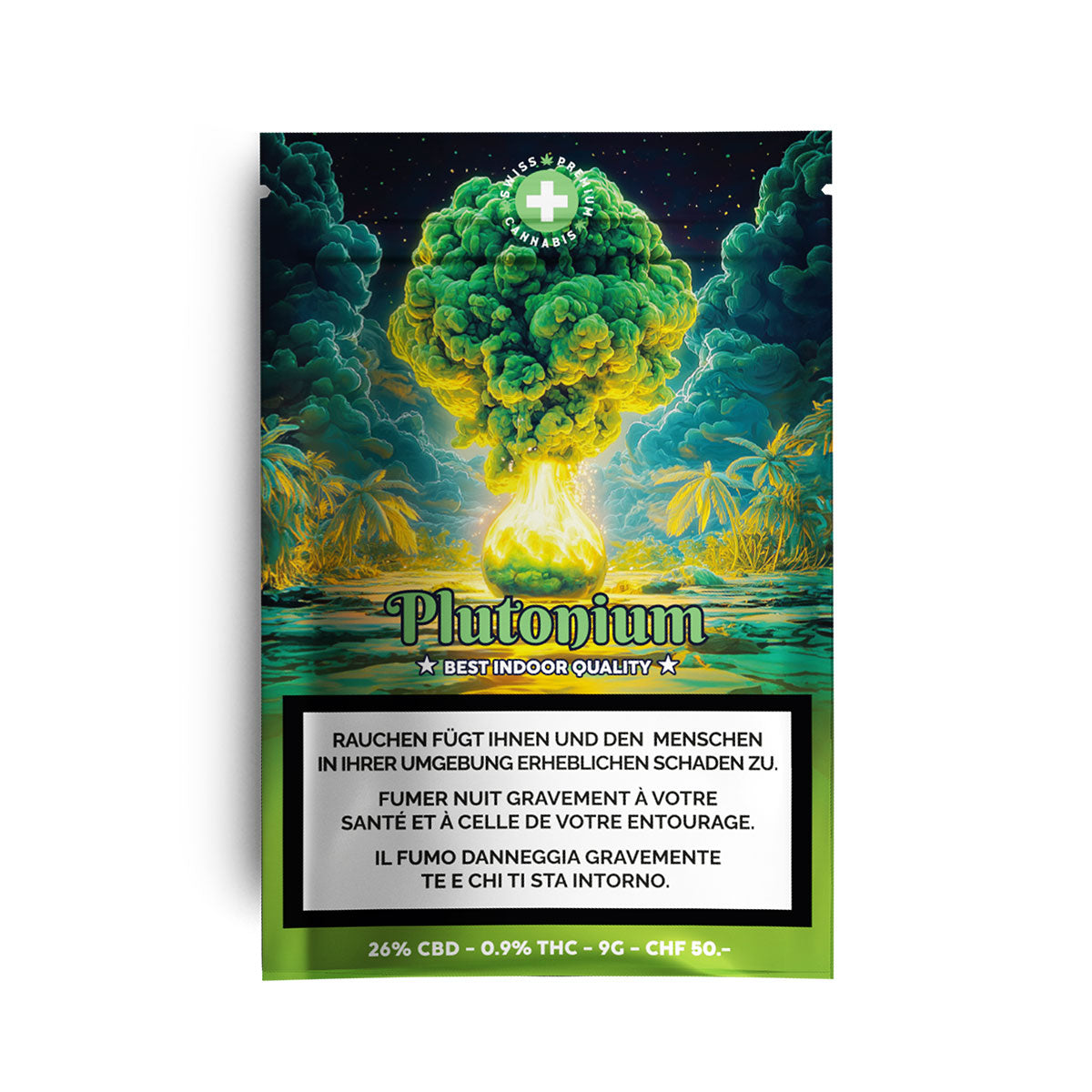 Plutonium - High Level CBD – aromatischer CBD Genuss, CBD 26 Prozent