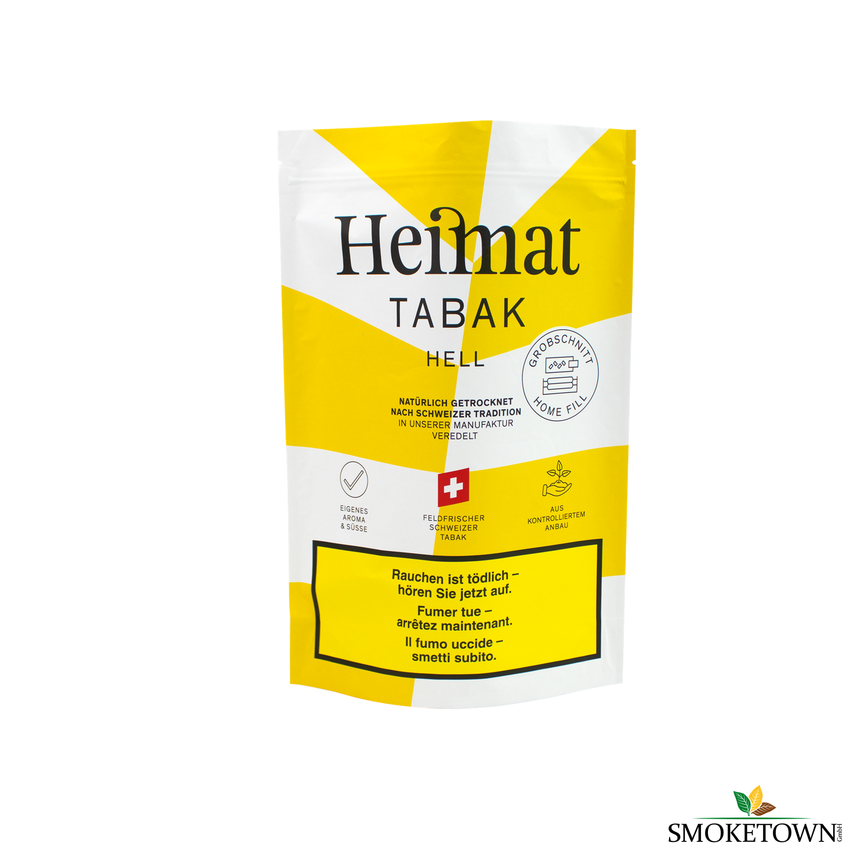 Heimat MYO Hell Grobschnitt 250g – Drehtabak Erwachsene, Drehtabak Feinschnitt 80 g
