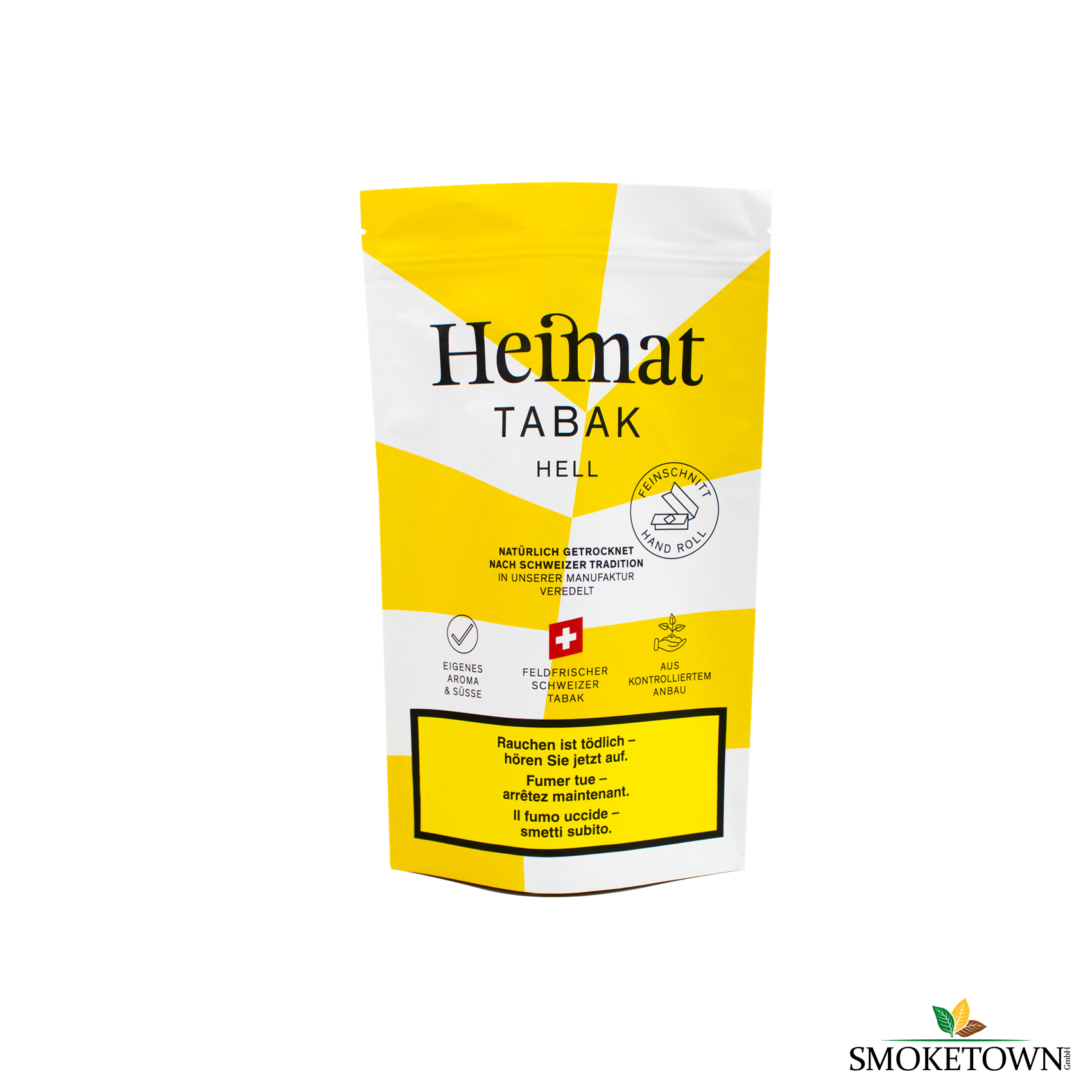 Heimat RYO Hell Feinschnitt 80g – Drehtabak Erwachsene, Drehtabak Feinschnitt 80 g