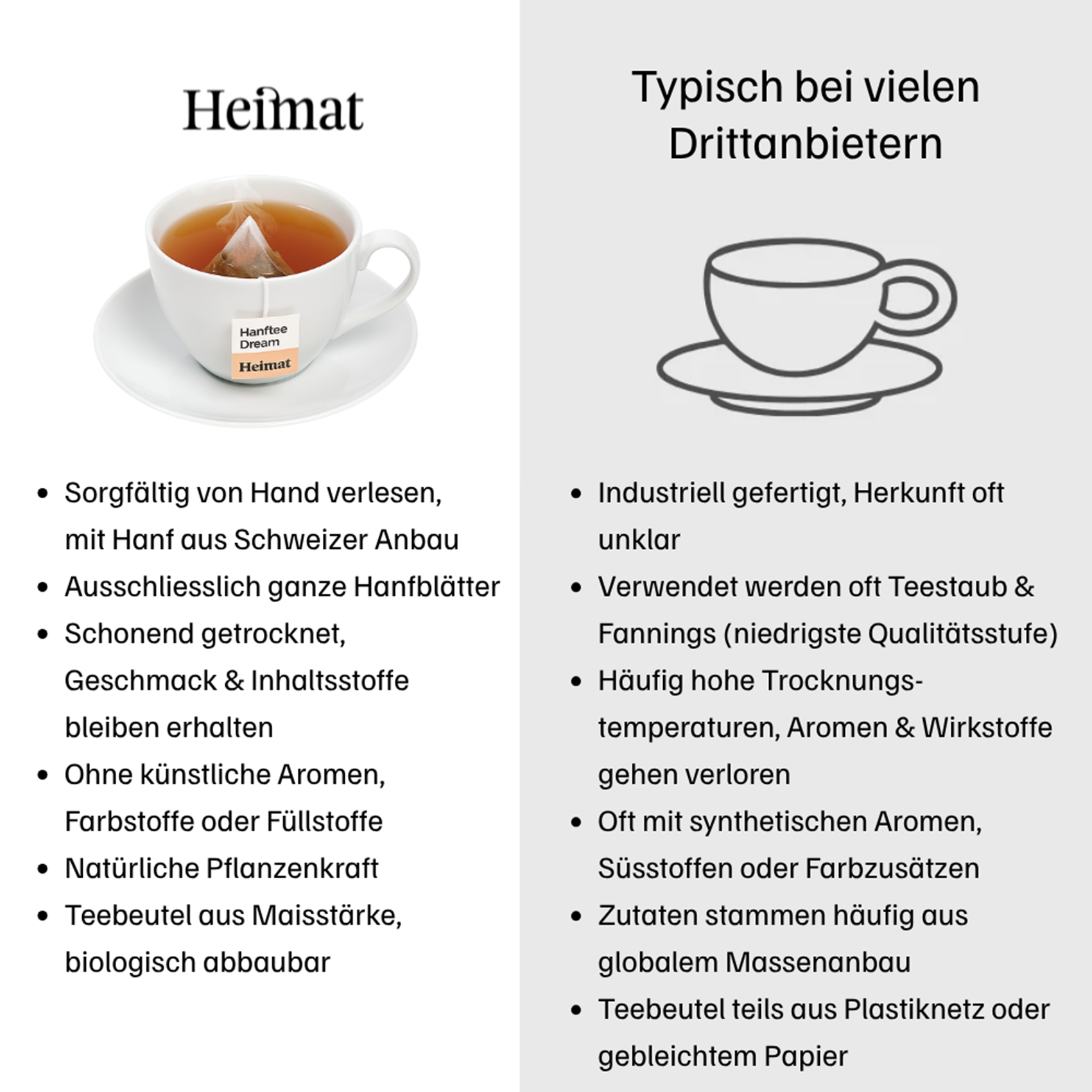 Heimat Hanftee Flamina – Hanftee 15 Beutel, Hanftee Alltag