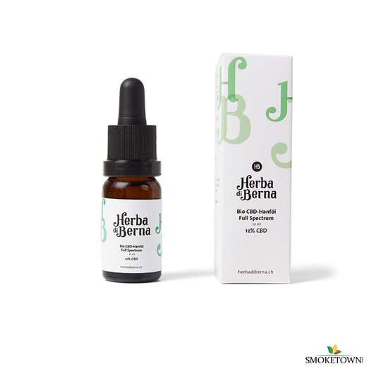 Herba di Berna Bio CBD Öl Vollspektrum 12% - 0.4% THC – bestes CBD Öl, bestes cbd öl schweiz