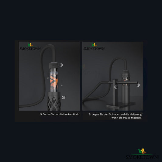 Hookah Dock - Gold Edition – Hookah Air kompatibel, Hookah Dock Gold