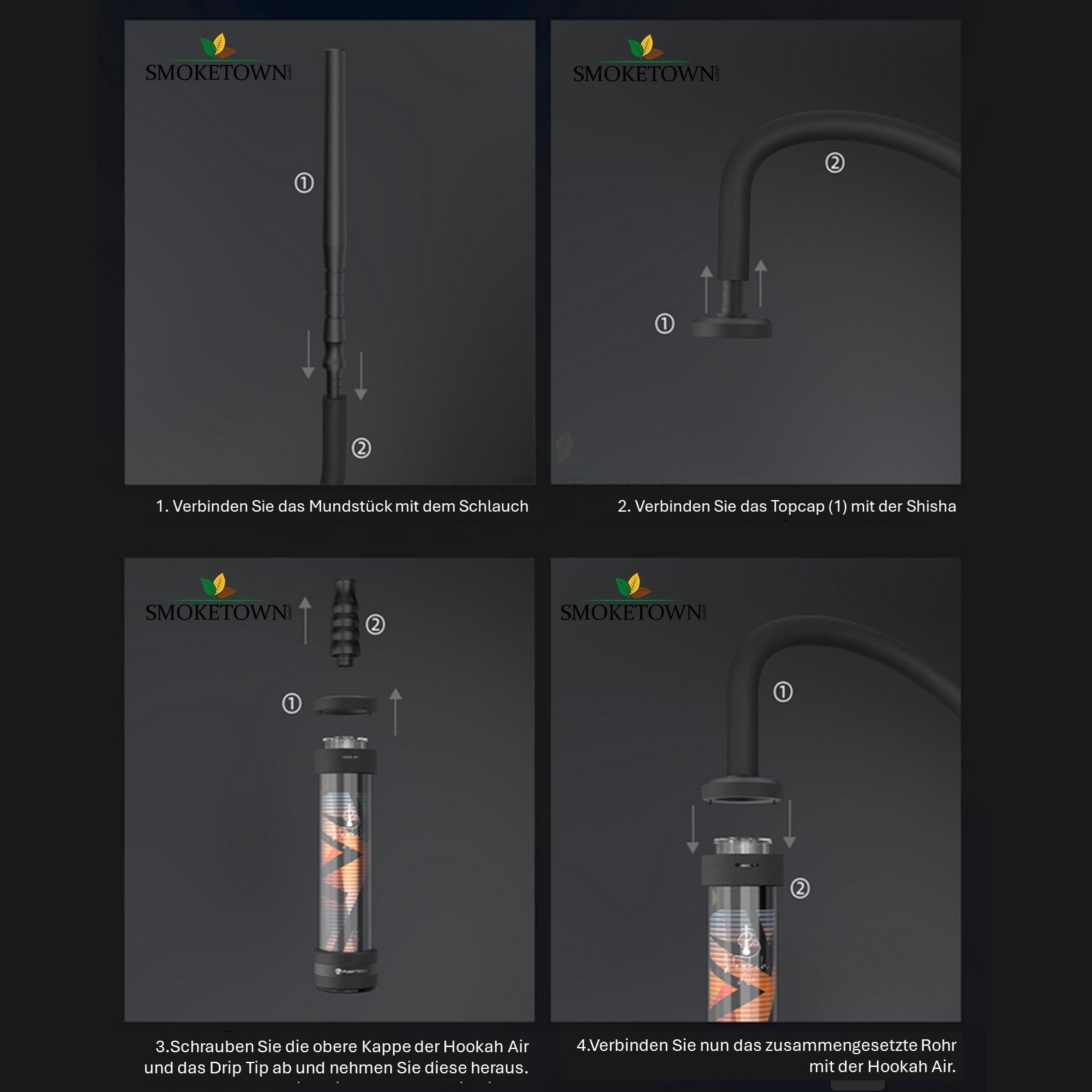 Hookah Air Kit - Black – headshop schweiz, innovatives Dampfen