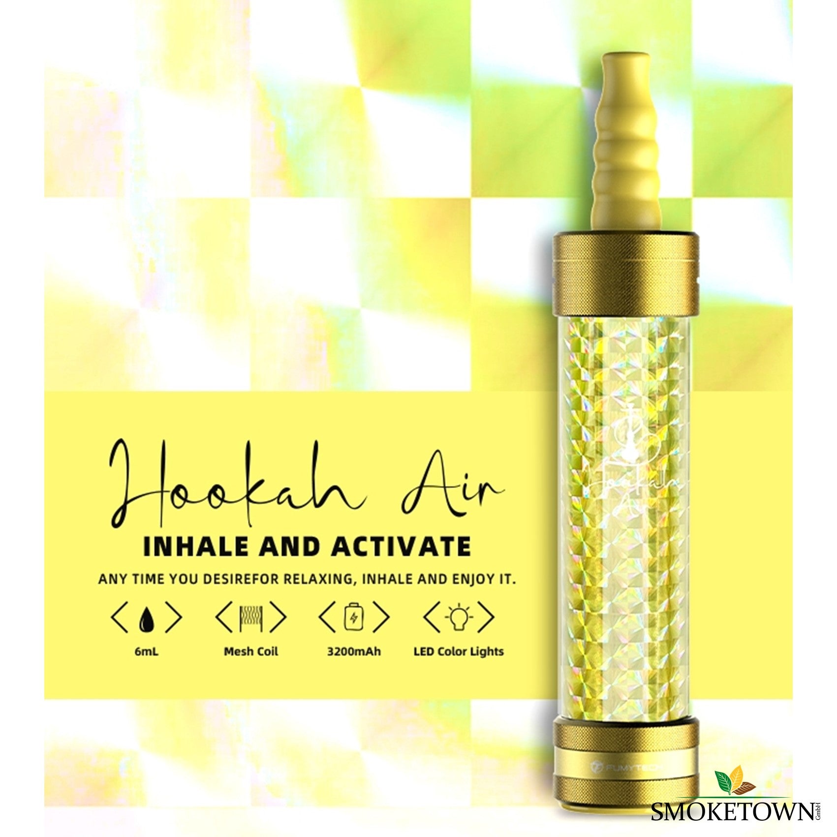 Hookah Air - Spakle Gold – Kreuzlingen, Langlebig