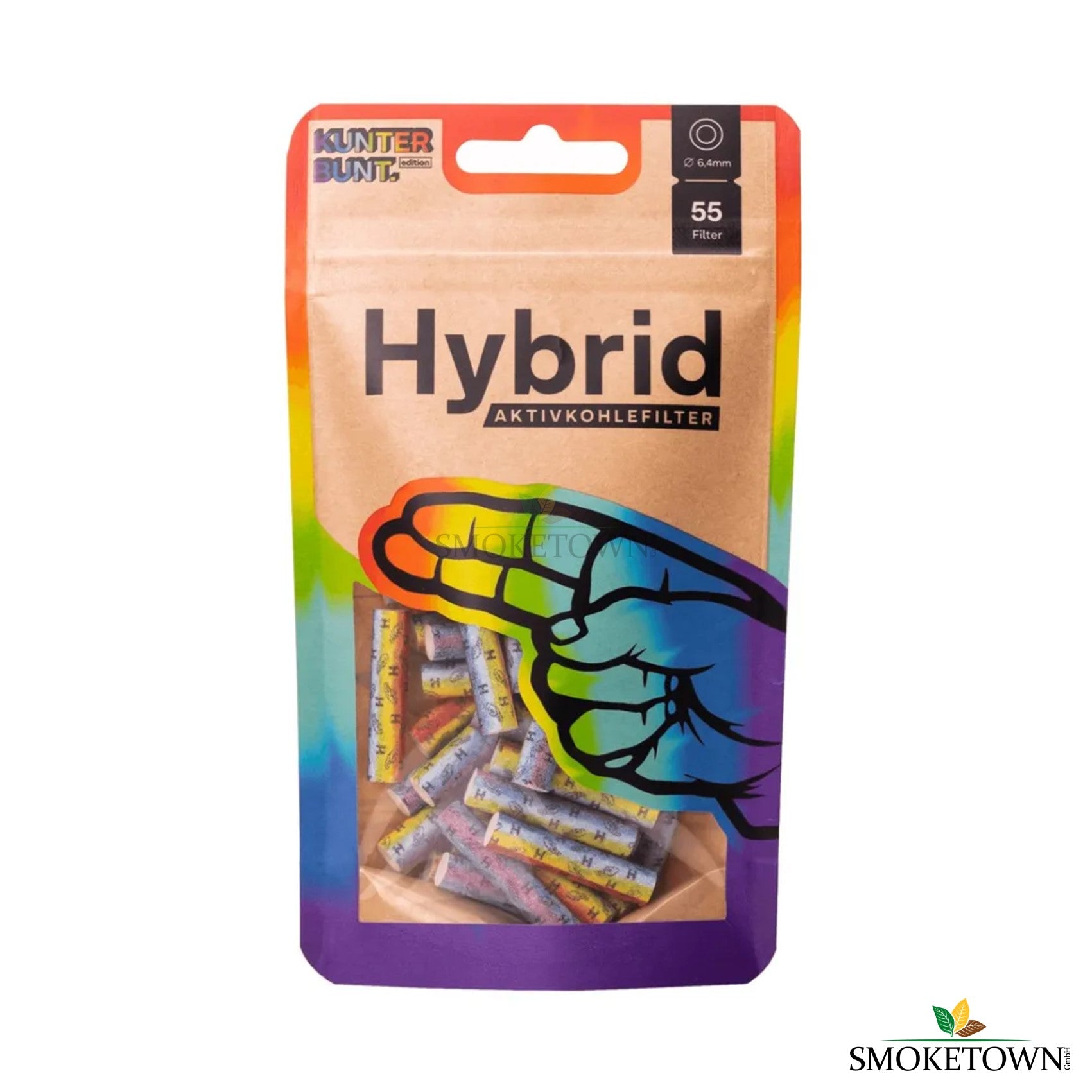 Hybrid Supreme - 6.4mm - 50er Rainbow – 250er Beutel, 6.4mm Filter