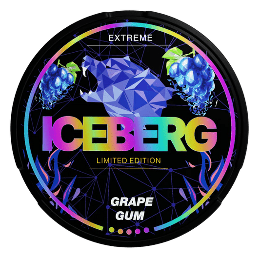 Iceberg Grape Gum Snus - 50mg – aromatischer Snus, fruchtiger Nikotinbeutel