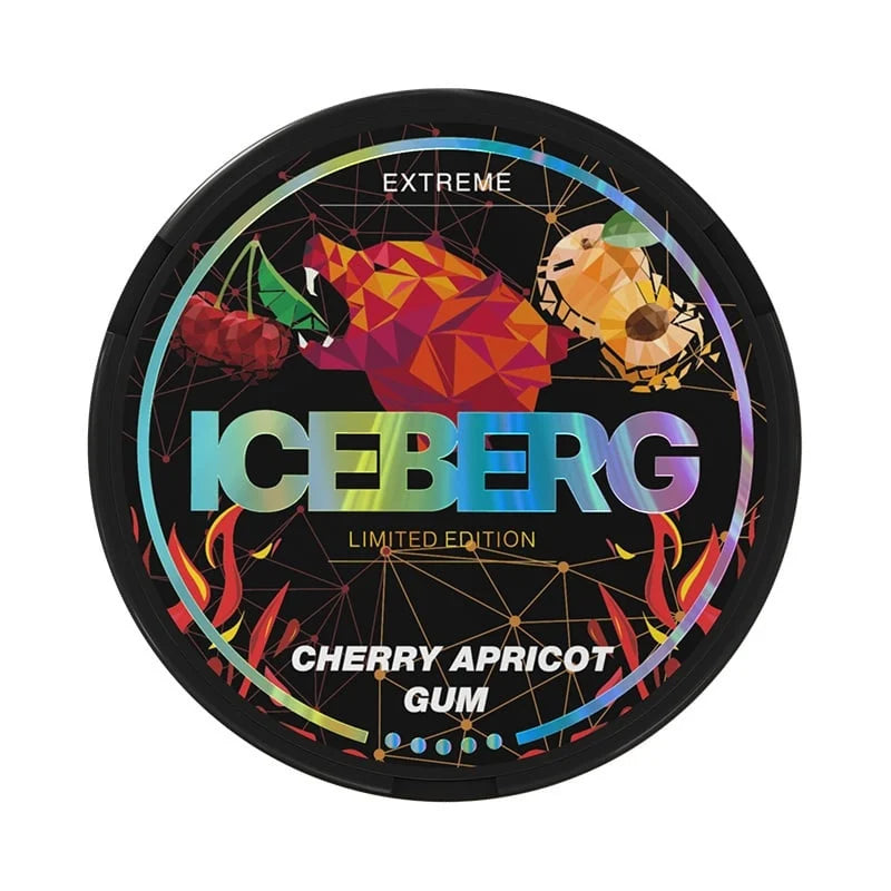 Iceberg Cherry Apricot Gum Snus - 50mg – Apricot Snus, Aprikose Snus