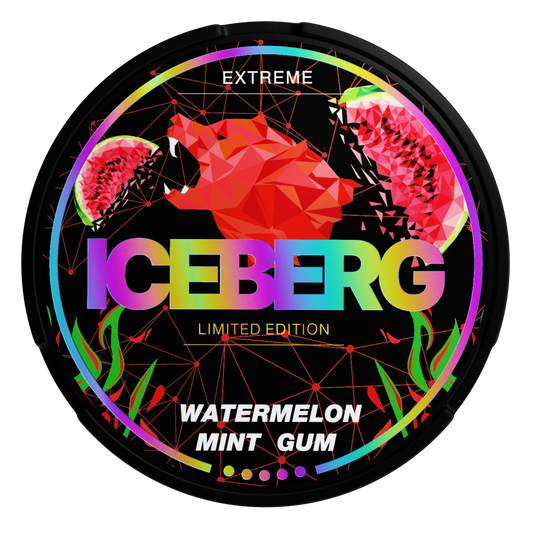 Iceberg Watermelon Mint Gum Snus - 50mg – bunter Snus, extreme Snus