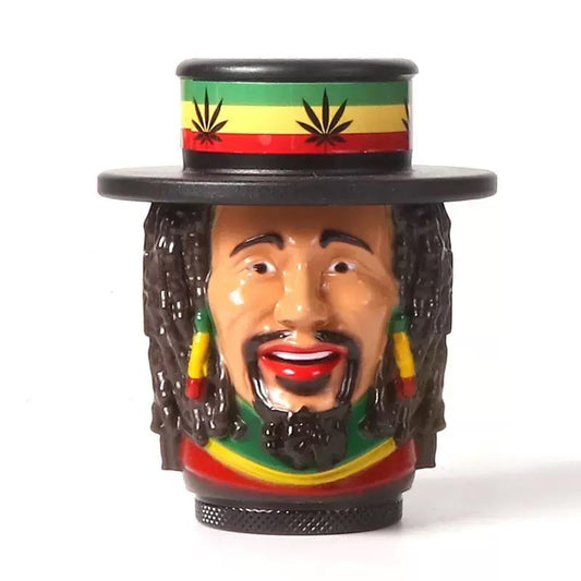Jamaica Rasta Grinder 76 mm 3D-Kopf Design – 3D Grinder, Aluminium Grinder