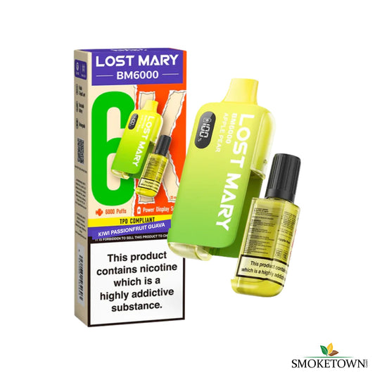 Lost Mary BM6000 - Kiwi Passionfruit Guava – 6000 Züge Kiwi Passionfruit, BM6000 Mango Alternative