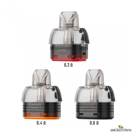 OXVA VPrime Kartuschen - 2er Pack – 5ml Pod-System, auslaufsichere Kartuschen
