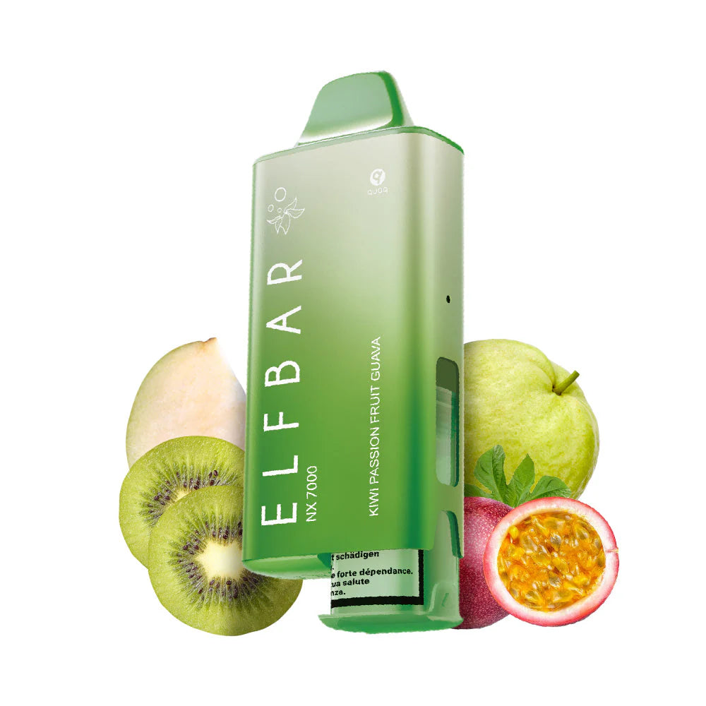 ELFBAR NX7000 Vape Kit Kiwi Passion Fruit Guava