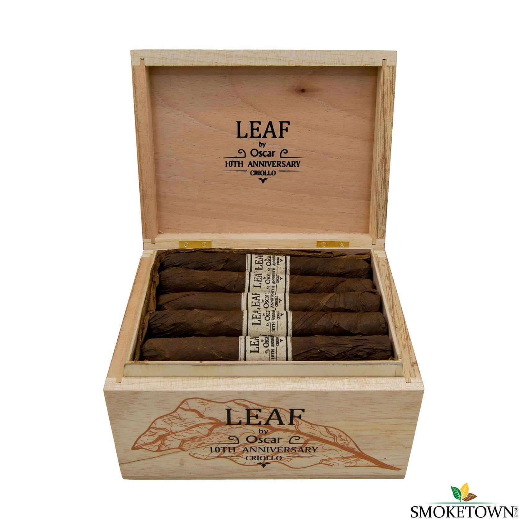 Leaf by Oscar 10th Anniversary Criollo Toro – Oscar Valladares – Criollo Wrapper, handgerollte Zigarren Honduras