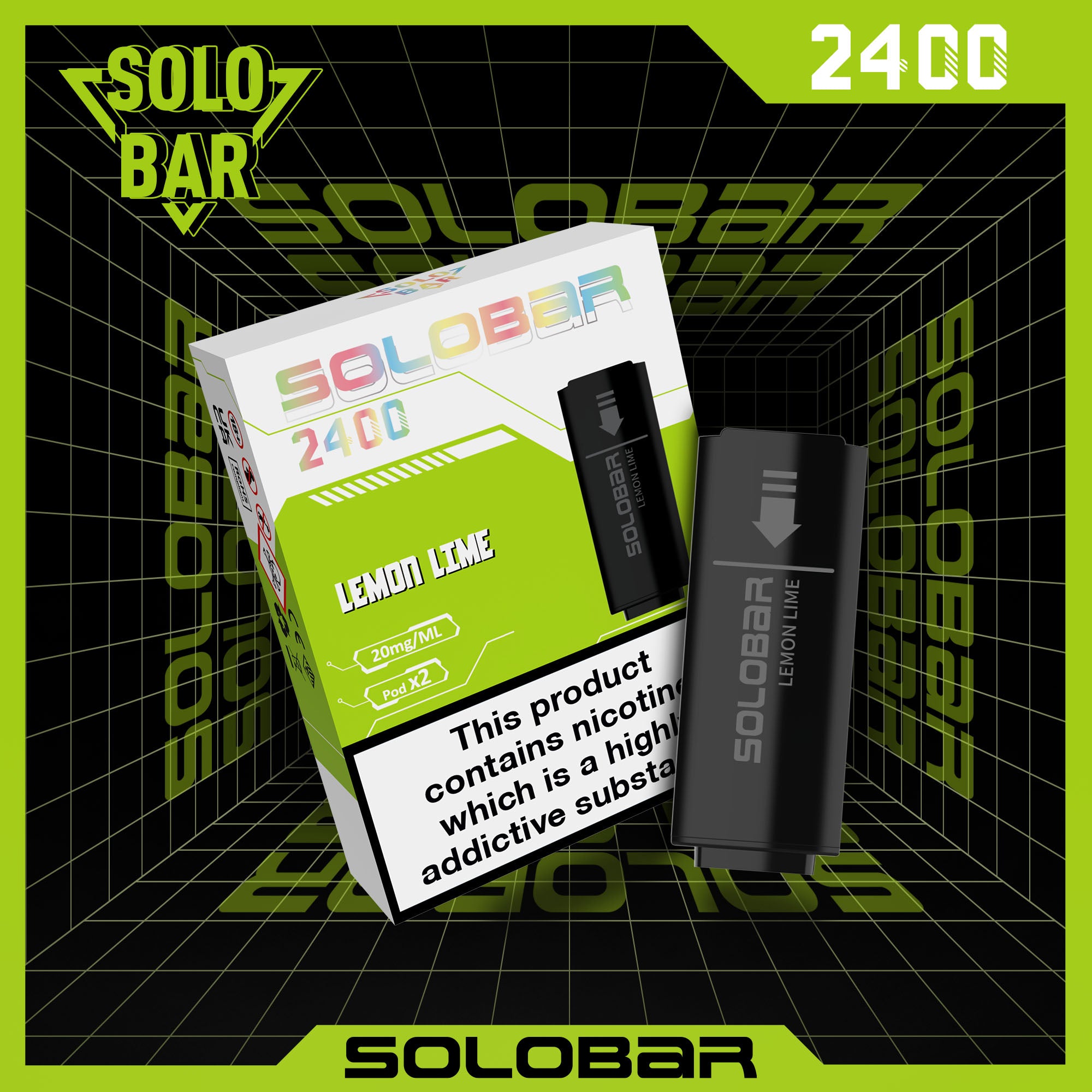 Solo Bar - Pods – E-Zigarette Vielfalt, Einfach austauschbare Pods
