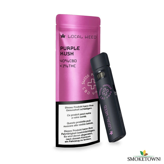 Local Weed CBD Vape Purple Kush – 1ml CBD Vape, ca. 300 Züge