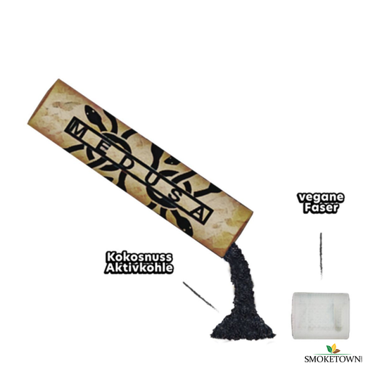 Medusa Organic - Aktivkohlefilter - 50Stk. – Aktivkohlefilter ohne Plastik, Filter aus Deutschland