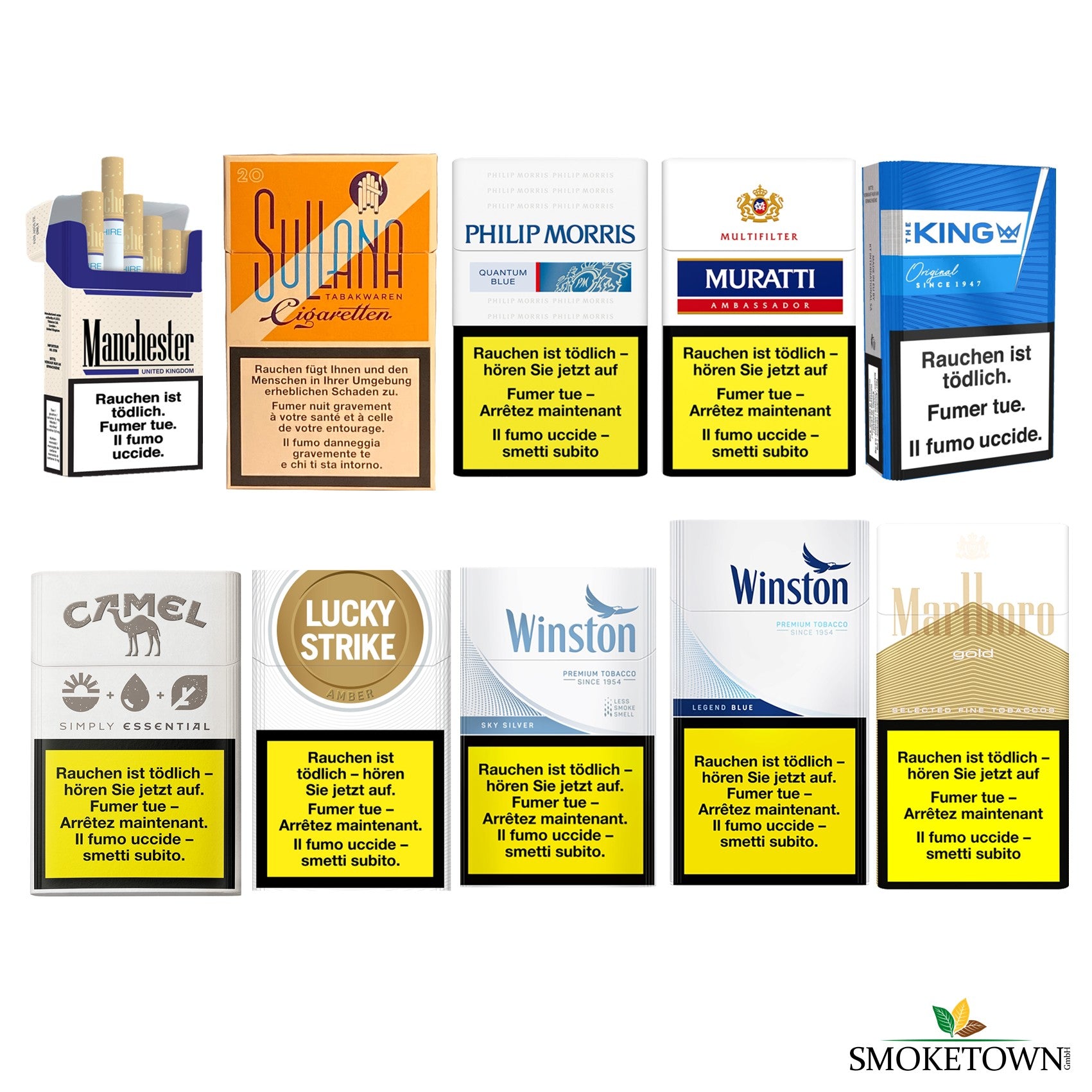Muratti 2000 Alternativbundle – 100S Zigaretten Alternative, Alternativen Muratti 2000