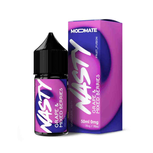 Nasty Modmate 50ml - Grape &amp; Mixed Berries – 70VG/30PG, Dampfen