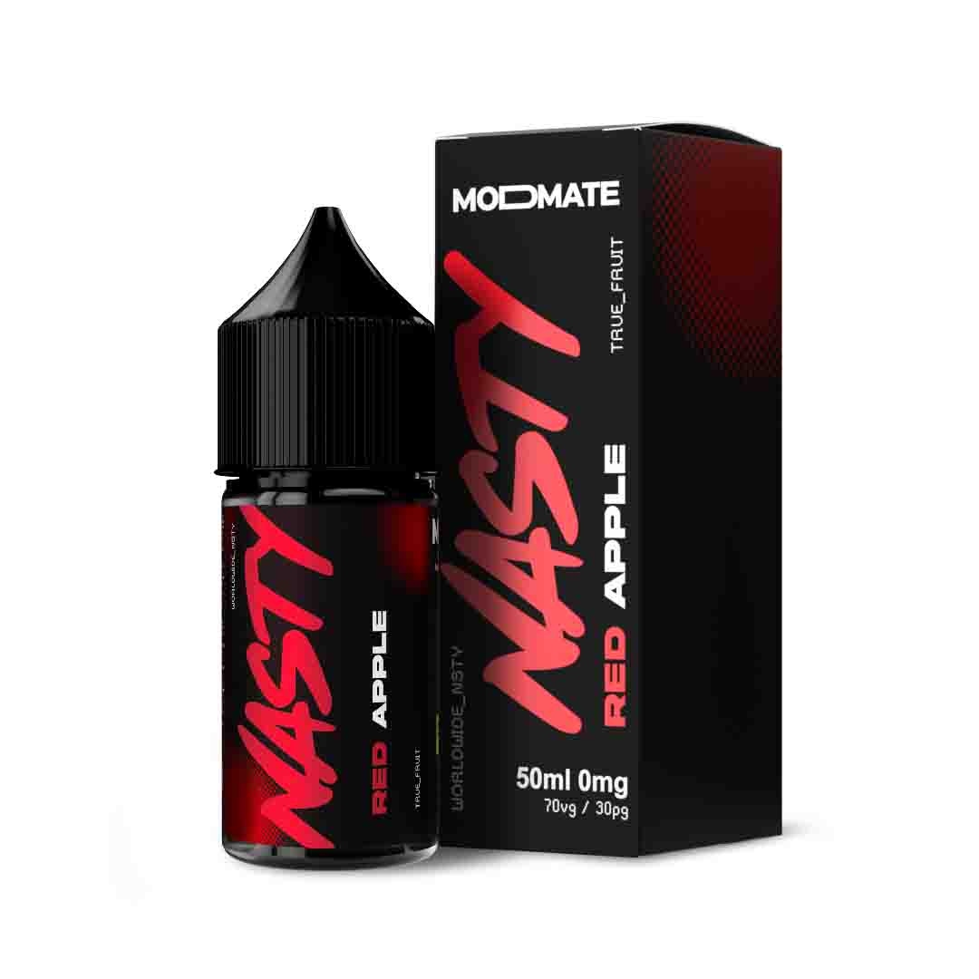 Nasty Modmate 50ml - Red Apple – 70VG/30PG, Dampfen