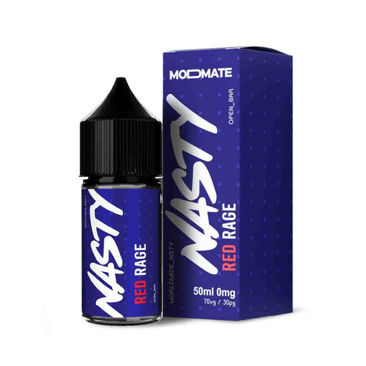 Nasty Modmate 50ml - Red Rage – 70VG/30PG, Dampfen