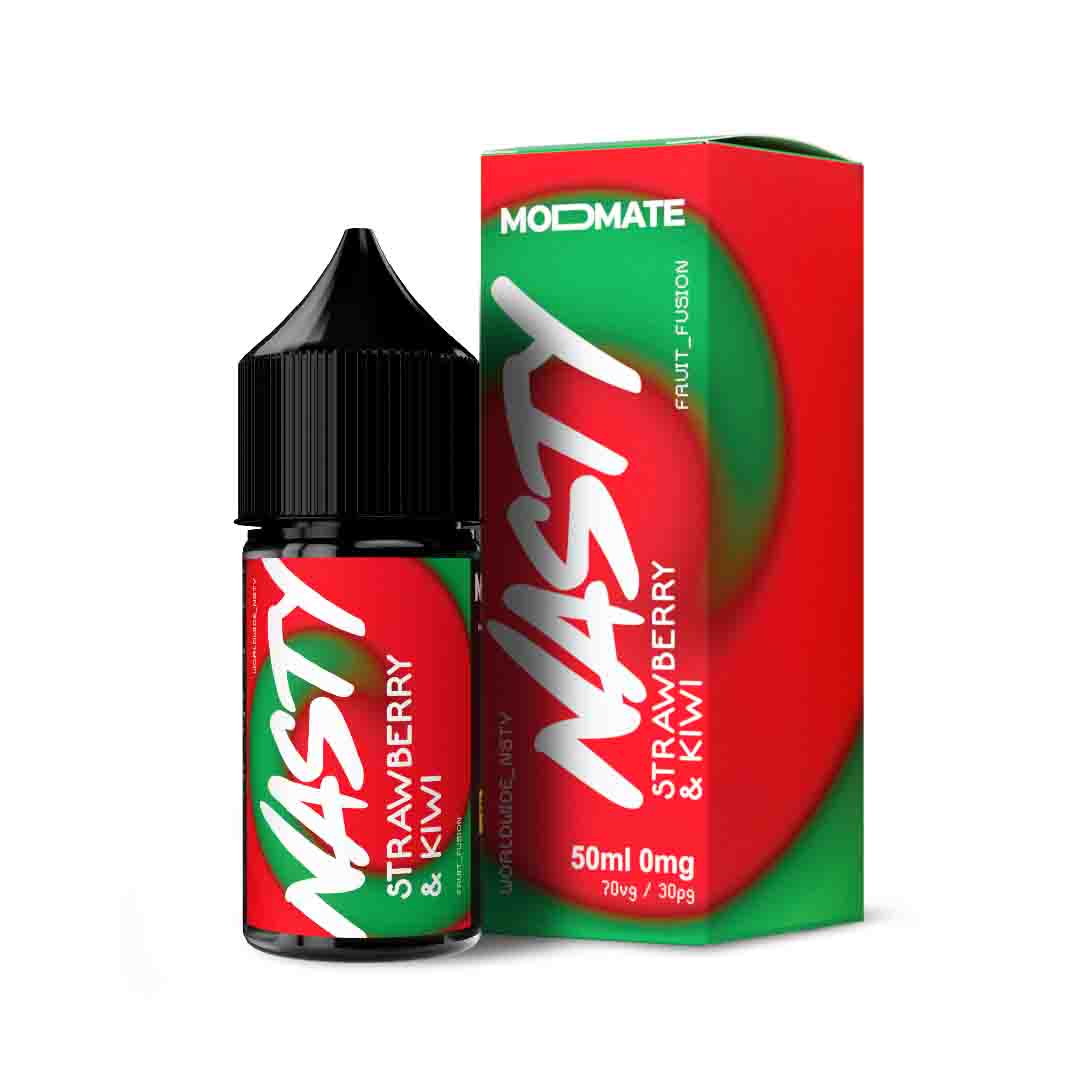 Nasty Modmate 50ml - Strawberry &amp; Kiwi – 70VG/30PG, Dampfen