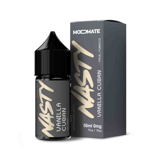 Nasty Modmate 50ml - Vanilla Cuban – 70VG/30PG, Dampfen
