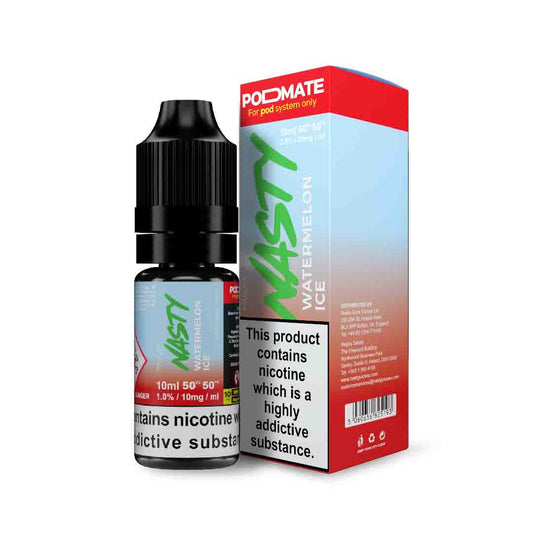 Nasty Podmate 10ml Nic Salt - Watermelon Ice – 50VG/50PG, Dampfen