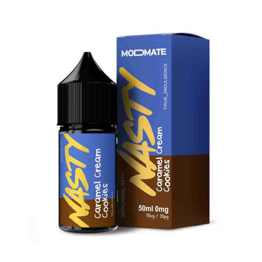 Nasty Modmate 50ml - Caramel Cream Cookies – 70VG/30PG, Dampfen