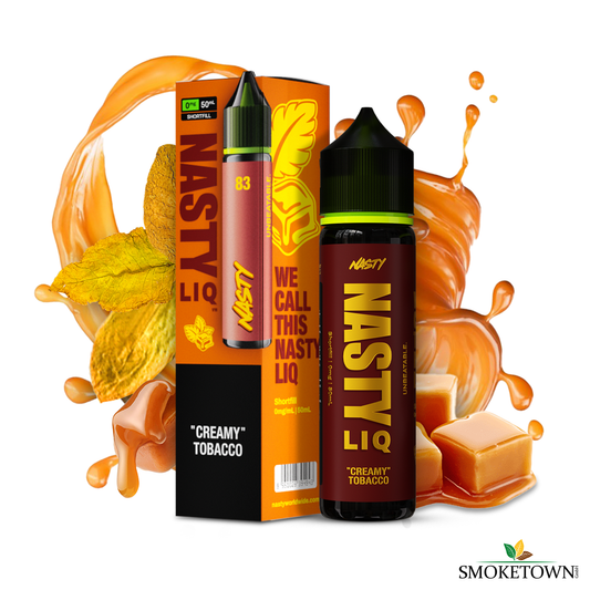 Nasty Liq - 50ml - Creamy Tobacco – 50/50 Base Liquid, Creamy Tobacco Liquid