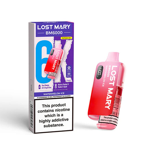Lost Mary BM6000 Watermelon Ice – 6000 Züge Vape, BM6000 Akku