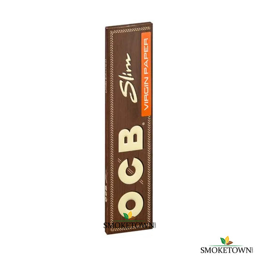 OCB Virgin Unbleached - Slim – biologisch abbaubares Papier, chemikalienfreies Rauchen