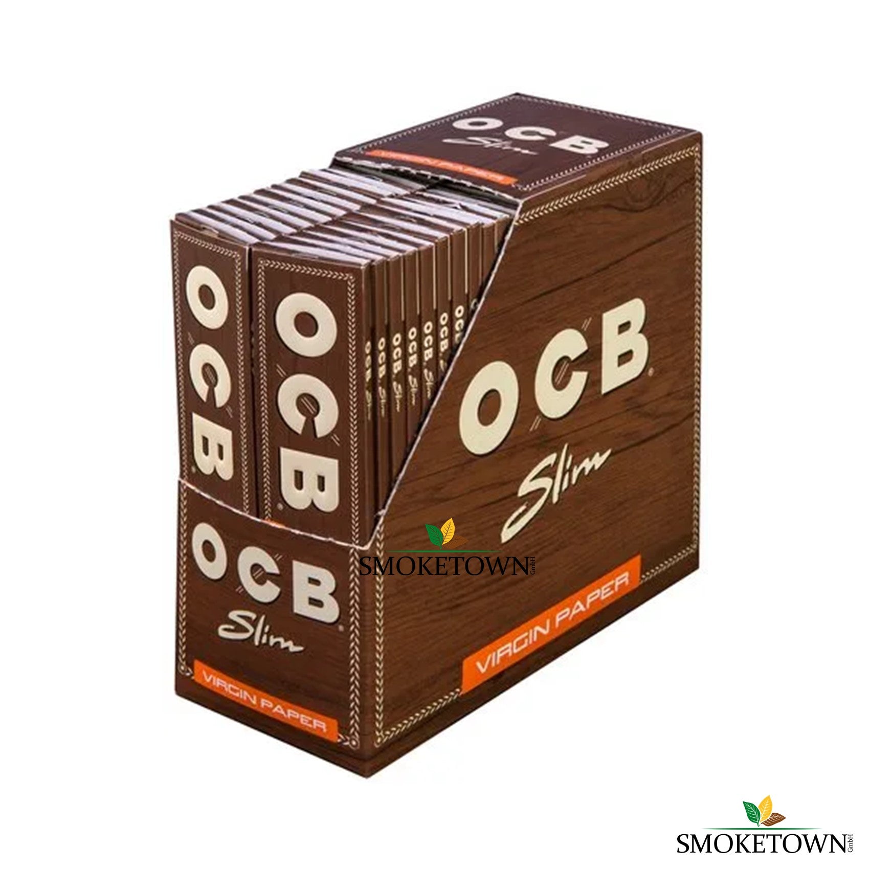 OCB Virgin Unbleached - Slim – chemikalienfreies Zigarettenpapier, gesunde Raucheroption