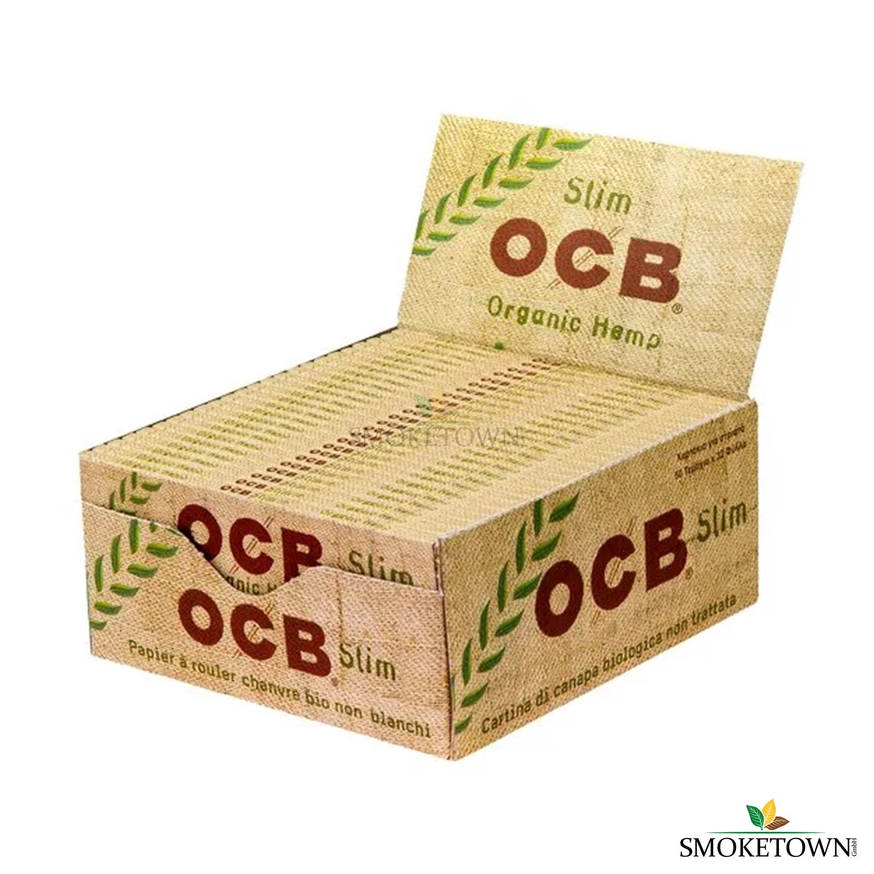 OCB Organic Hemp - Slim – natürliches Zigarettenpapier, OCB Rolls