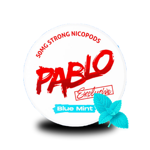 PABLO Snus - Blue Mint - 50mg – All White Portionsbeutel, All White Snus